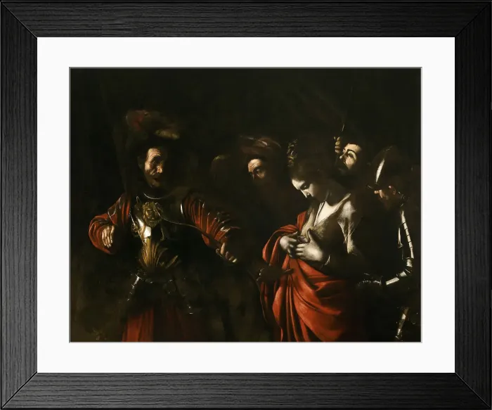 Framed Print : The Martyrdom of Saint Ursula, 1610. Creator: Caravaggio, Michelangelo (1571-1610) Framed Print : The Martyrdom of Saint Ursula, 1610. Creator: Caravaggio, Michelangelo (1571-1610)