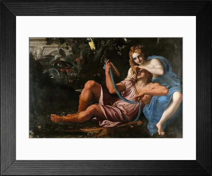 Framed Print : Rinaldo and Armida, 1601. Creator: Carracci, Annibale (1560-1609) Framed Print : Rinaldo and Armida, 1601. Creator: Carracci, Annibale (1560-1609)