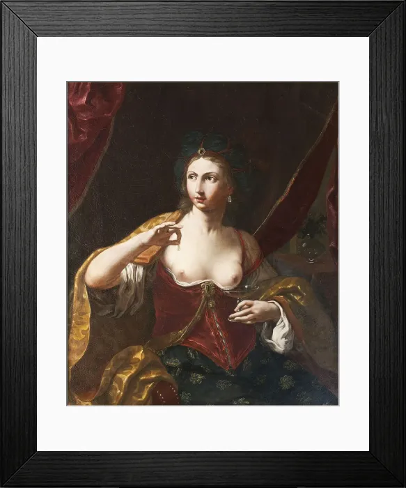 Framed Print : Cleopatra, ca 1664. Creator: Sirani, Elisabetta (1638-1665) Framed Print : Cleopatra, ca 1664. Creator: Sirani, Elisabetta (1638-1665)
