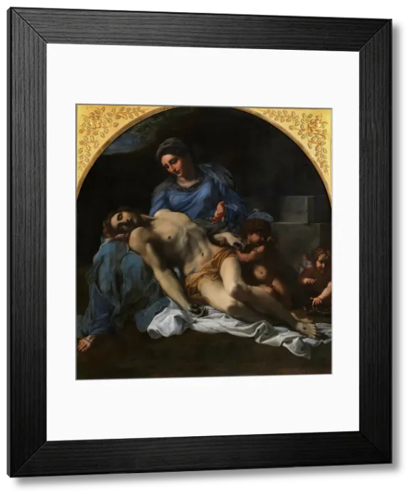 Framed Print : Pietà, 1600. Creator: Carracci, Annibale (1560-1609) Framed Print : Pietà, 1600. Creator: Carracci, Annibale (1560-1609)