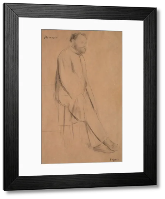 Framed Print : Portrait of the artist Édouard Manet (1832-1883), ca 1867. Creator: Degas, Edgar (1834-1917) Framed Print : Portrait of the artist Édouard Manet (1832-1883), ca 1867. Creator: Degas, Edgar (1834-1917)