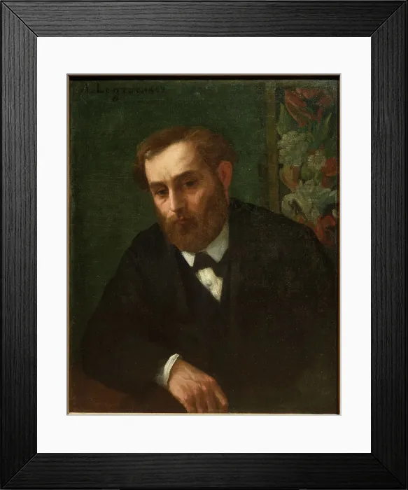 Framed Print : Portrait of the artist Édouard Manet (1832-1883), 1862. Creator: Legros, Alphonse (1837-1911) Framed Print : Portrait of the artist Édouard Manet (1832-1883), 1862. Creator: Legros, Alphonse (1837-1911)