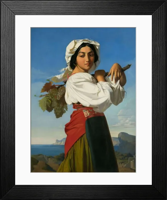 Framed Print : Mariuccia, 1841. Creator: Lehmann, Henri (1814-1882) Framed Print : Mariuccia, 1841. Creator: Lehmann, Henri (1814-1882)