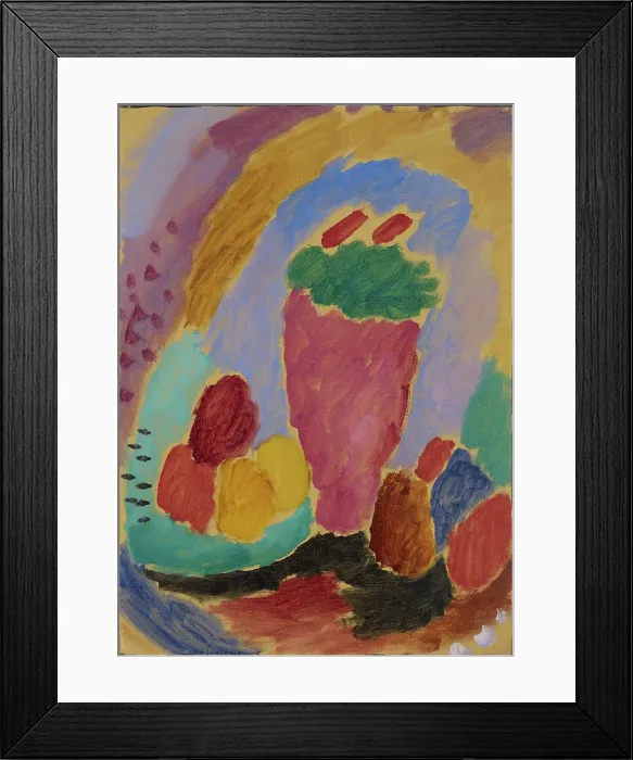 Framed Print : Still Life, 1915. Creator: Javlensky, Alexei, von (1864-1941) Framed Print : Still Life, 1915. Creator: Javlensky, Alexei, von (1864-1941)