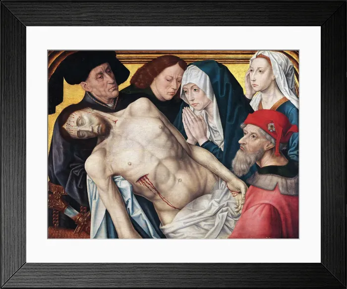 Framed Print : Pietà, 1480-1490. Creator: Goes, Hugo, van der (1435-1482) Framed Print : Pietà, 1480-1490. Creator: Goes, Hugo, van der (1435-1482)