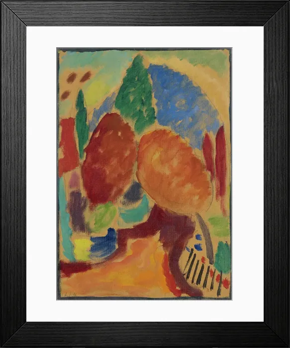 Framed Print : Variation: The Orange Path, 1916. Creator: Javlensky, Alexei, von (1864-1941) Framed Print : Variation: The Orange Path, 1916. Creator: Javlensky, Alexei, von (1864-1941)
