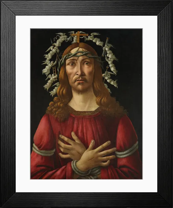 Framed Print : The Man of Sorrows, Early16th cen. Creator: Botticelli, Sandro (1445-1510) Framed Print : The Man of Sorrows, Early16th cen. Creator: Botticelli, Sandro (1445-1510)
