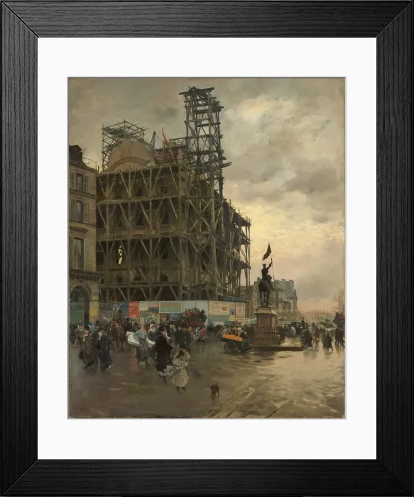 Framed Print : Place des Pyramides, 1875. Creator: De Nittis, Giuseppe (1846-1884) Framed Print : Place des Pyramides, 1875. Creator: De Nittis, Giuseppe (1846-1884)