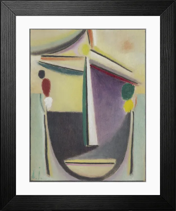 Framed Print : Abstract Head: Black-Yellow-Purple, c. 1922. Creator: Javlensky, Alexei, von (1864-1941) Framed Print : Abstract Head: Black-Yellow-Purple, c. 1922. Creator: Javlensky, Alexei, von (1864-1941)