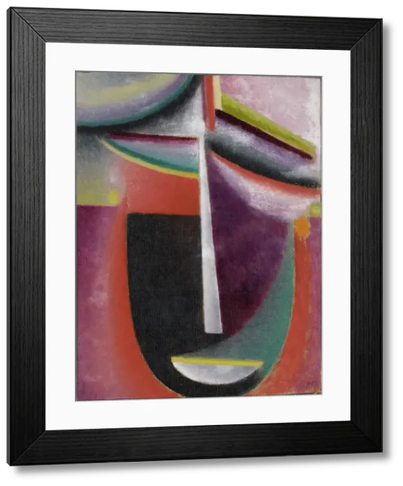 Framed Print : Abstract Head: Mysterium, 1925. Creator: Javlensky, Alexei, von (1864-1941) Framed Print : Abstract Head: Mysterium, 1925. Creator: Javlensky, Alexei, von (1864-1941)