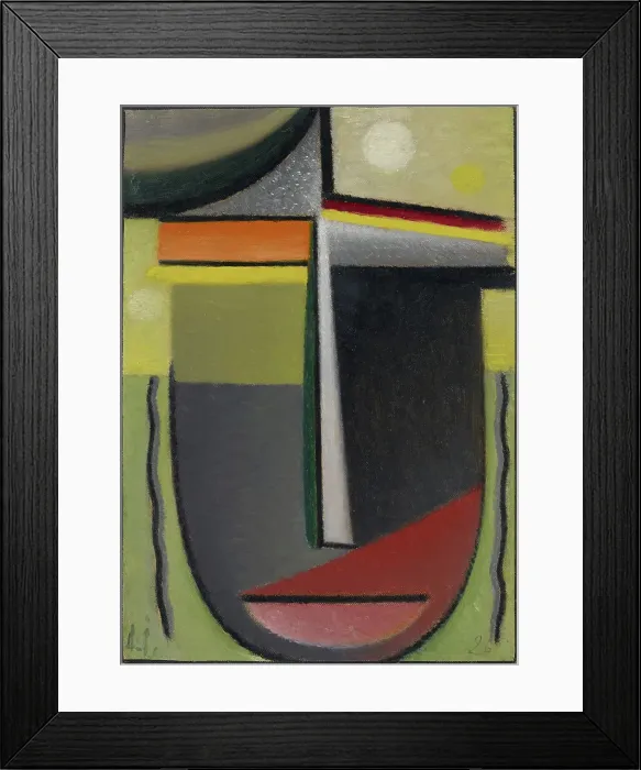 Framed Print : Abstract Head: Inner Vision Green-Gold, 1926. Creator: Javlensky, Alexei, von (1864-1941) Framed Print : Abstract Head: Inner Vision Green-Gold, 1926. Creator: Javlensky, Alexei, von (1864-1941)
