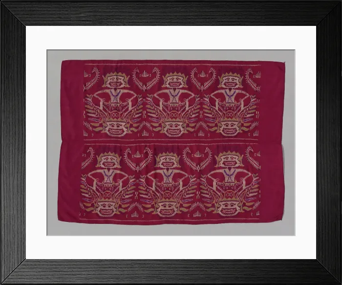 Framed Print : Skirt Cloth (Saput endek), Bali. Creator: Unknown Framed Print : Skirt Cloth (Saput endek), Bali. Creator: Unknown