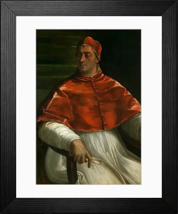Framed Print : Portrait of Pope Clement VII (1478-1534), 1526. Creator: Piombo, Sebastiano, del (1485-1547) Framed Print : Portrait of Pope Clement VII (1478-1534), 1526. Creator: Piombo, Sebastiano, del (1485-1547)