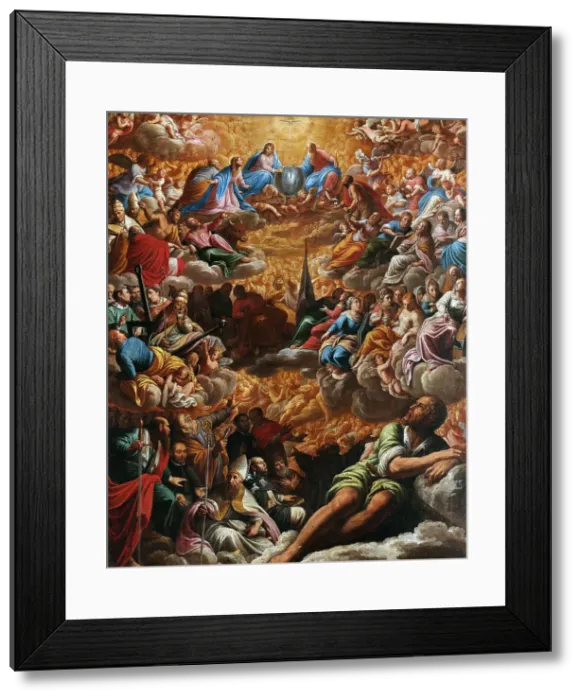 Framed Print : Paradise, 1621. Creator: Bassetti, Marcantonio (1586-1630) Framed Print : Paradise, 1621. Creator: Bassetti, Marcantonio (1586-1630)