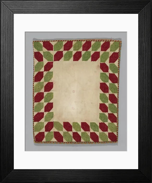 Framed Print : Cushion Cover, Rhodes, 17th / 18th century. Creator: Unknown Framed Print : Cushion Cover, Rhodes, 17th / 18th century. Creator: Unknown