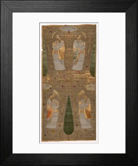 Framed Print : Panel, Iran, 1600 / 28. Creator: Unknown Framed Print : Panel, Iran, 1600 / 28. Creator: Unknown