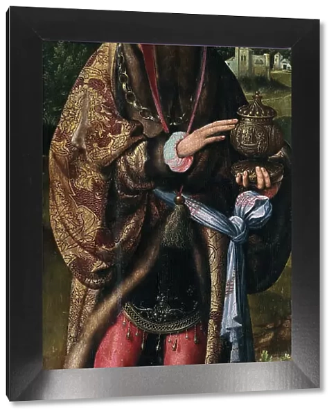 The Adoration of the Magi (Triptych, left panel), ca 1515. Creator: Cleve, Joos van (ca. 1485-1540)