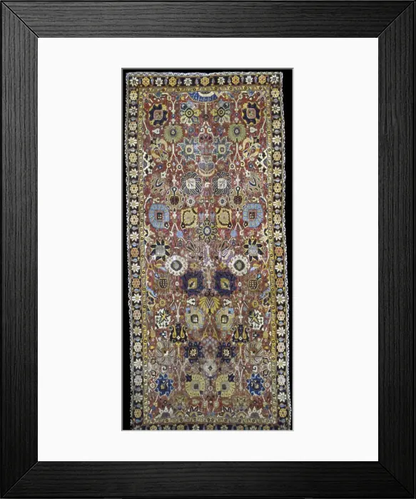Framed Print : Carpet, Iran, 1601 / 25. Creator: Unknown Framed Print : Carpet, Iran, 1601 / 25. Creator: Unknown