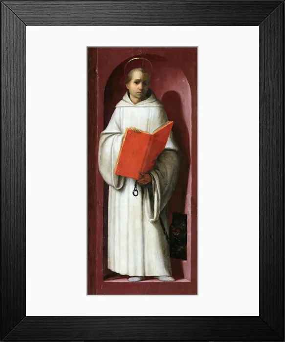 Framed Print : Saint Bruno of Cologne, ca 1515. Creator: Franciabigio (1482-1525) Framed Print : Saint Bruno of Cologne, ca 1515. Creator: Franciabigio (1482-1525)