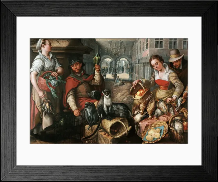 Framed Print : Jesus and Little Saint John the Baptist, Early16th cen. Creator: Cleve, Joos van (ca. 1485-1540) Framed Print : Jesus and Little Saint John the Baptist, Early16th cen. Creator: Cleve, Joos van (ca. 1485-1540)