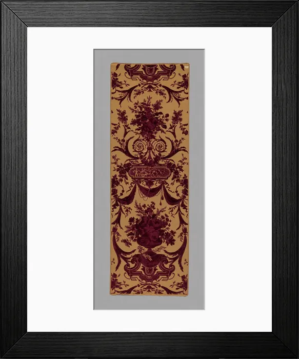 Framed Print : Panel, Lyon, 1860 / 80. Creator: Mathevon et Bouvard Framed Print : Panel, Lyon, 1860 / 80. Creator: Mathevon et Bouvard