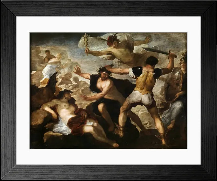 Framed Print : Perseus and Medusa, c. 1660. Creator: Giordano, Luca (1632-1705) Framed Print : Perseus and Medusa, c. 1660. Creator: Giordano, Luca (1632-1705)