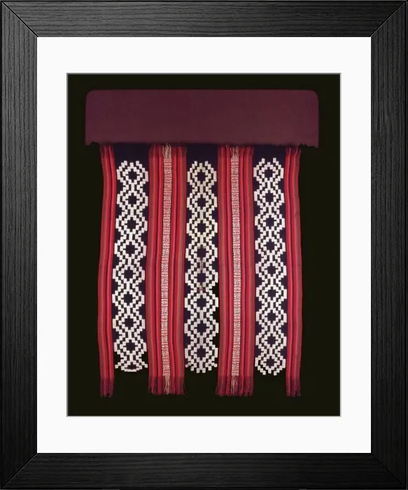 Framed Print : Chief's Poncho, Chile, 1850 / 1900. Creator: Unknown Framed Print : Chief's Poncho, Chile, 1850 / 1900. Creator: Unknown