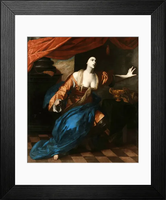Framed Print : Lucretia, ca 1630-1634. Creator: Stanzione, Massimo (ca. 1585-ca. 1658) Framed Print : Lucretia, ca 1630-1634. Creator: Stanzione, Massimo (ca. 1585-ca. 1658)