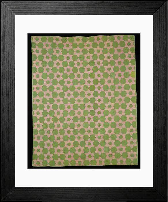 Framed Print : Bedcover (Bride's Quilt), United States, 1868. Creator: Sarah Catherine McClanahan Framed Print : Bedcover (Bride's Quilt), United States, 1868. Creator: Sarah Catherine McClanahan