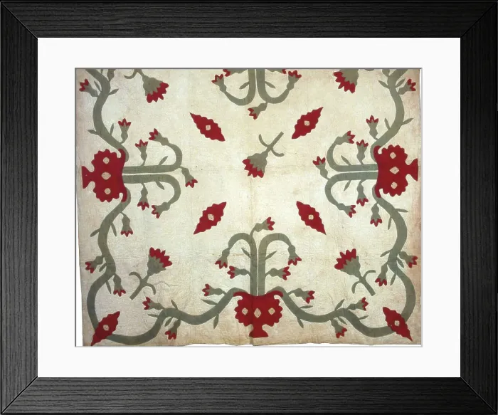 Framed Print : Bedcover, Ohio, 1855. IMAGE QUALITY? Creator: Harden, Sarah J