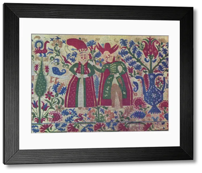 Framed Print : Bedcover, Greece, 1700 / 1900. Creator: Unknown Framed Print : Bedcover, Greece, 1700 / 1900. Creator: Unknown