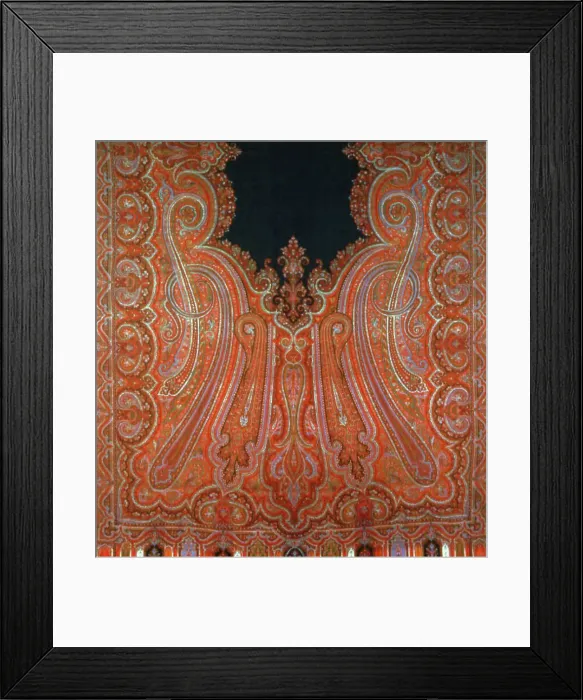 Framed Print : Shawl, Paisley, c. 1850. Creator: Unknown