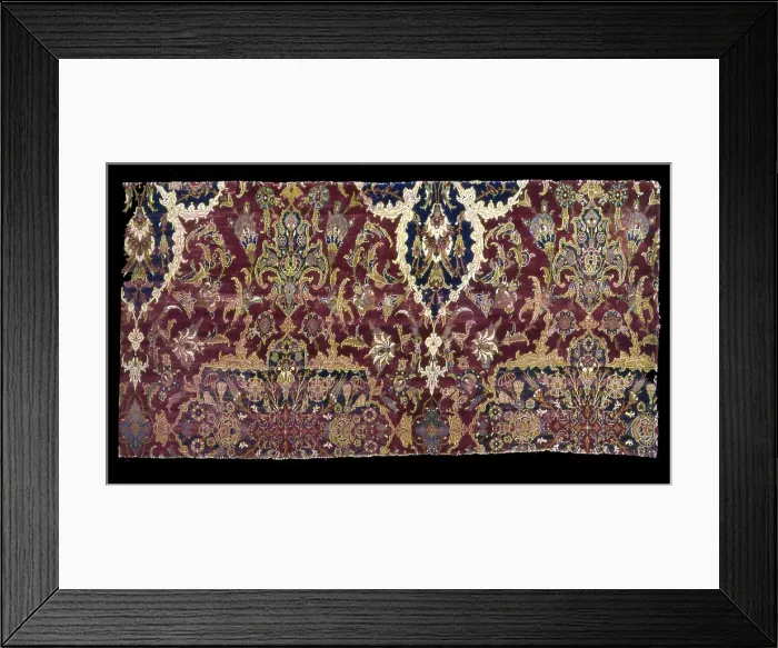 Framed Print : Portion of a Carpet, Turkey, 1575 / 1625. Creator: Unknown Framed Print : Portion of a Carpet, Turkey, 1575 / 1625. Creator: Unknown
