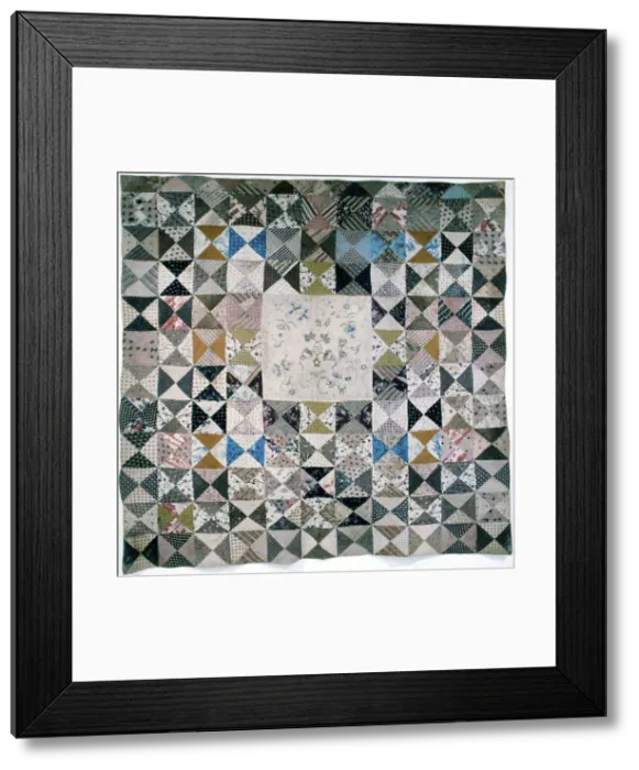 Framed Print : Bedcover, United States, 1795 / 1820. Creator: Mary Jones Framed Print : Bedcover, United States, 1795 / 1820. Creator: Mary Jones