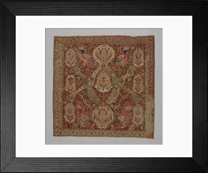 Framed Print : Carpet, Caucasus, mid-18th / 19th century. Creator: Unknown Framed Print : Carpet, Caucasus, mid-18th / 19th century. Creator: Unknown