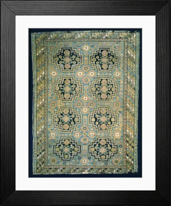 Framed Print : Carpet, Caucasus, 1875 / 1900. Creator: Unknown Framed Print : Carpet, Caucasus, 1875 / 1900. Creator: Unknown