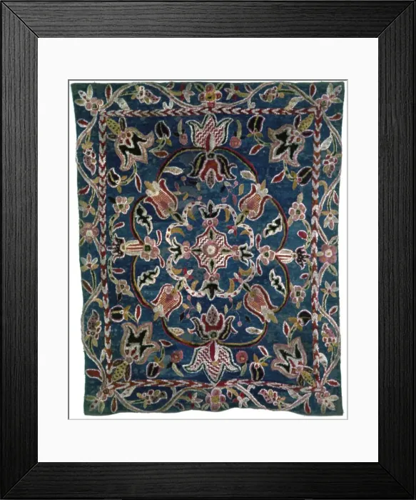 Framed Print : Carpet, Spain, 18th century. Creator: Unknown Framed Print : Carpet, Spain, 18th century. Creator: Unknown