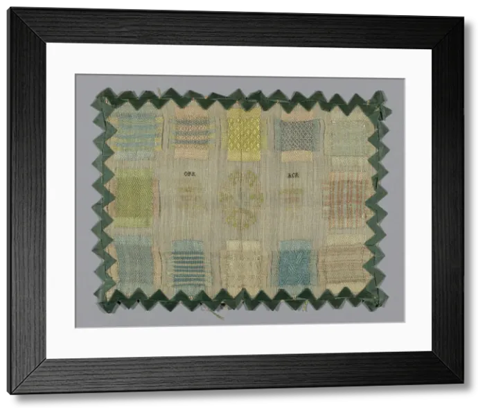 Framed Print : Sampler, Denmark, 1801. Creator: Unknown Framed Print : Sampler, Denmark, 1801. Creator: Unknown