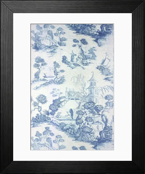 Framed Print : Bedcover, France, c. 1790. Creator: Unknown Framed Print : Bedcover, France, c. 1790. Creator: Unknown