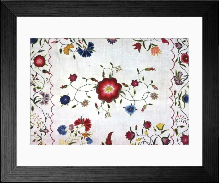 Framed Print : Table Topper, United States, 1760. IMAGE QUALITY? Creator: Mary Toppin Framed Print : Table Topper, United States, 1760. IMAGE QUALITY? Creator: Mary Toppin