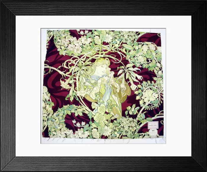 Framed Print : Panel Entitled Femme à marguerite (Woman with Daisy), Mulhouse, c. 1898 / 1900. Creator: Alphonse Mucha. Panel Entitled Femme à marguerite (Woman with Daisy), Mulhouse, c. 1898 / 1900. Creator: Alphonse Mucha Framed Print : Panel Entitled Femme à marguerite (Woman with Daisy), Mulhouse, c. 1898 / 1900. Creator: Alphonse Mucha. Panel Entitled Femme à marguerite (Woman with Daisy), Mulhouse, c. 1898 / 1900. Creator: Alphonse Mucha