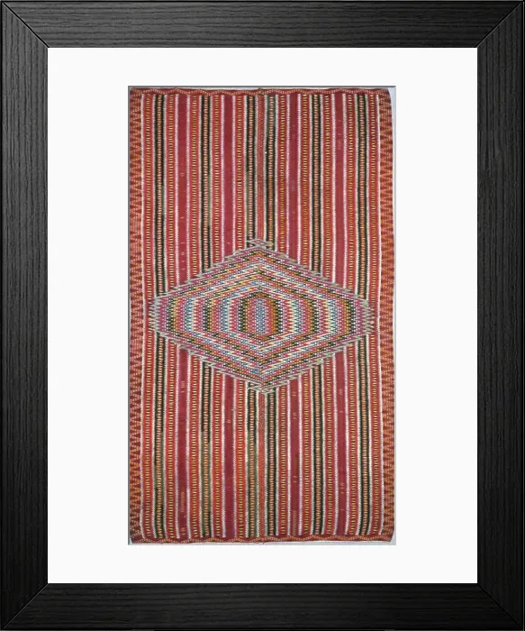 Framed Print : Sarape, México, 1750 / 1800. Creator: Unknown Framed Print : Sarape, México, 1750 / 1800. Creator: Unknown