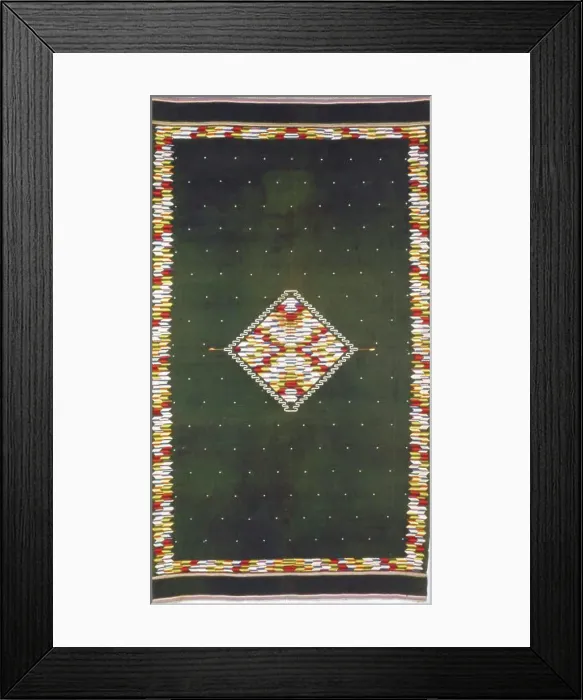 Framed Print : Sarape, México, 1850 / 1900. Creator: Unknown Framed Print : Sarape, México, 1850 / 1900. Creator: Unknown