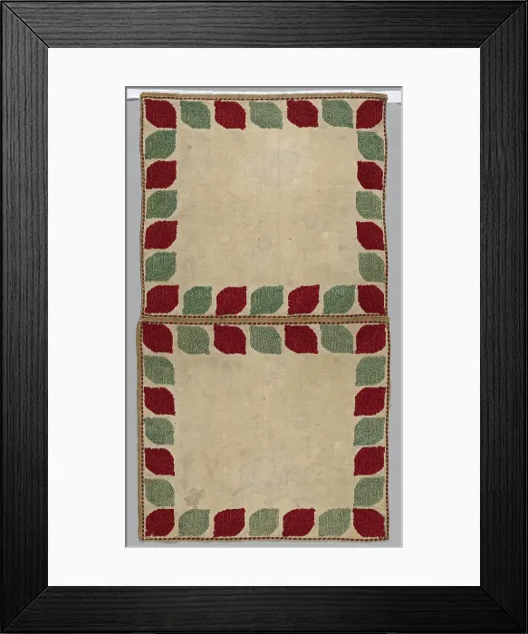 Framed Print : Cushion Cover, Rhodes, 1700 / 1900. Creator: Unknown Framed Print : Cushion Cover, Rhodes, 1700 / 1900. Creator: Unknown