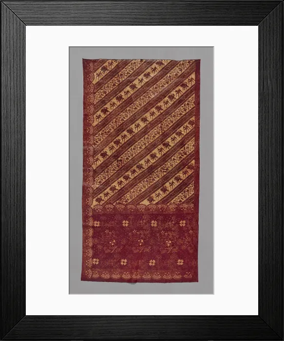 Framed Print : Panel (From a Skirt), Indonesia, 19th century. Creator: Unknown Framed Print : Panel (From a Skirt), Indonesia, 19th century. Creator: Unknown