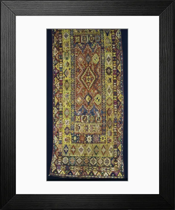 Framed Print : Carpet, Morocco, 1875-1900. Creator: Unknown Framed Print : Carpet, Morocco, 1875-1900. Creator: Unknown