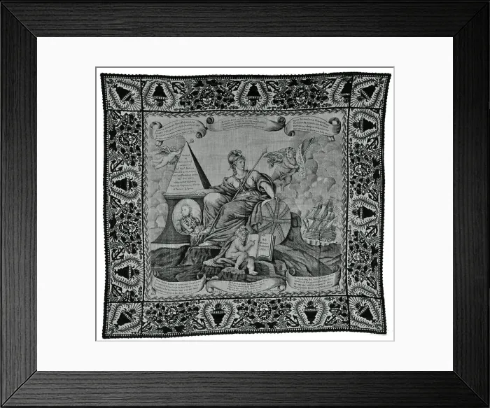 Framed Print : Handkerchief, Scotland, c. 1805. Creator: R. G Anderston & Co. Handkerchief, Scotland, c. 1805. Creator: R. G Anderston & Co Framed Print : Handkerchief, Scotland, c. 1805. Creator: R. G Anderston & Co. Handkerchief, Scotland, c. 1805. Creator: R. G Anderston & Co
