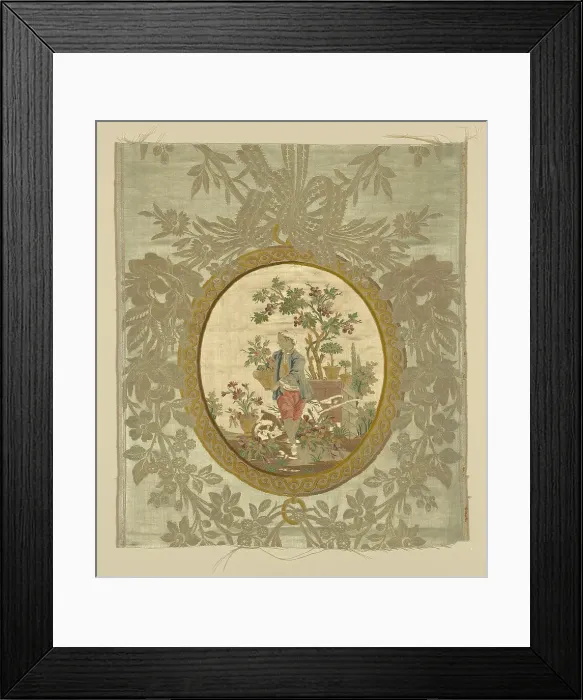 Framed Print : Panel, Lyon, Louis XVI period, 1750 / 75. Creator: Philippe de Lasalle Framed Print : Panel, Lyon, Louis XVI period, 1750 / 75. Creator: Philippe de Lasalle