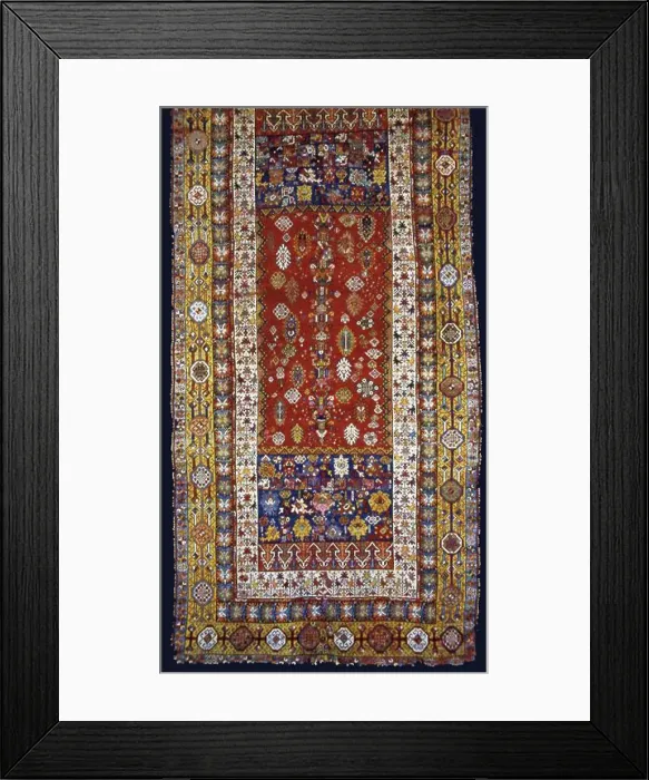 Framed Print : Carpet, Morocco, 1875-1900. Creator: Unknown