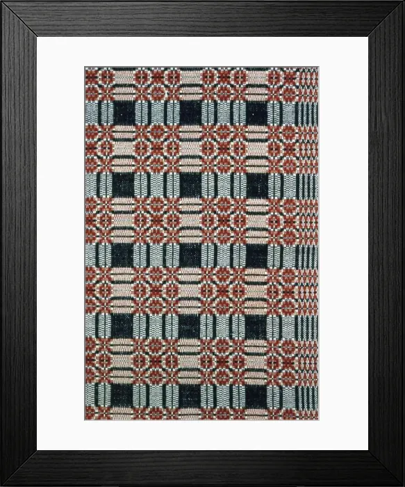 Framed Print : Coverlet, United States, 1820 / 30. Creator: Unknown Framed Print : Coverlet, United States, 1820 / 30. Creator: Unknown